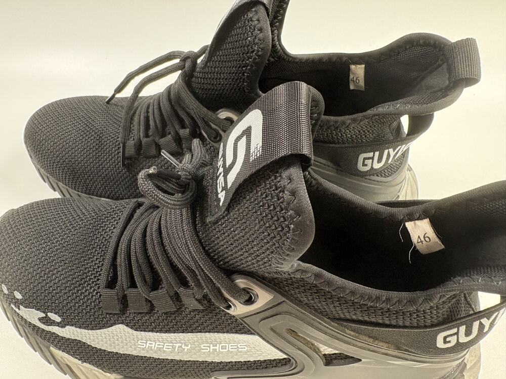 Guyisa Steel Toed Safety Shoes Mens Size 12 Eu46